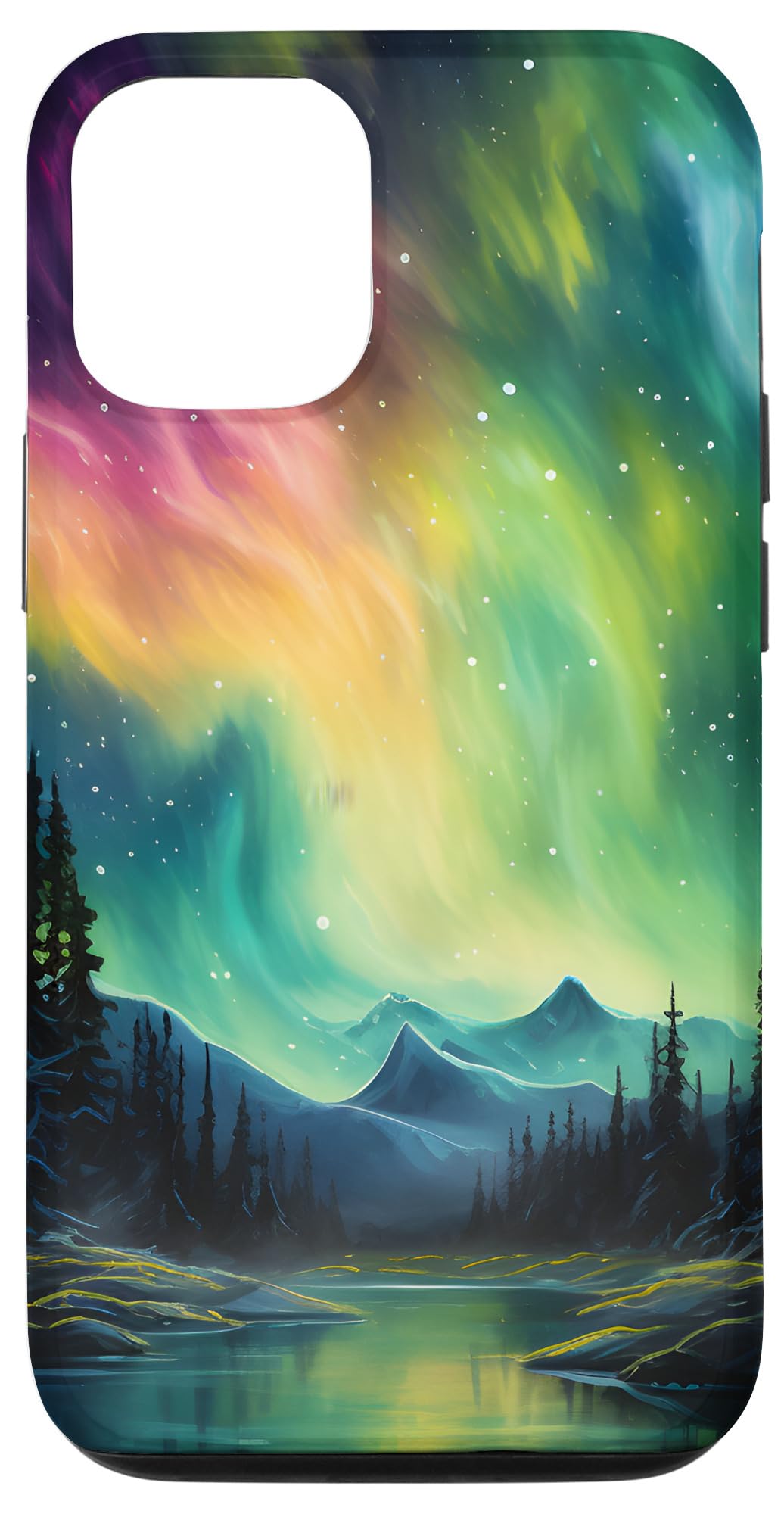 Amazon.com: Northern Lights Aurora Borealis | Forest Stars Case